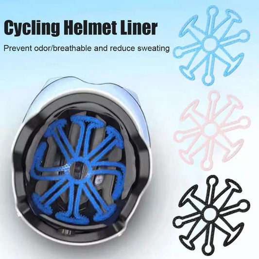 Flexible Helmet Anti-deformation Inner Silicone Pad Ventilate Helmet Liner Pad Helmet Padding Motorcycle Bike Helmet Accessories