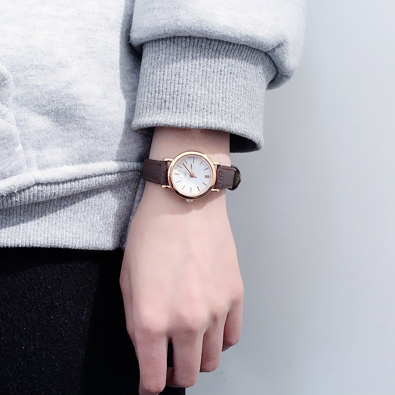 Ladies Quartz Belt Watch New Korean Style Trend Simple Personality  Student  Watches