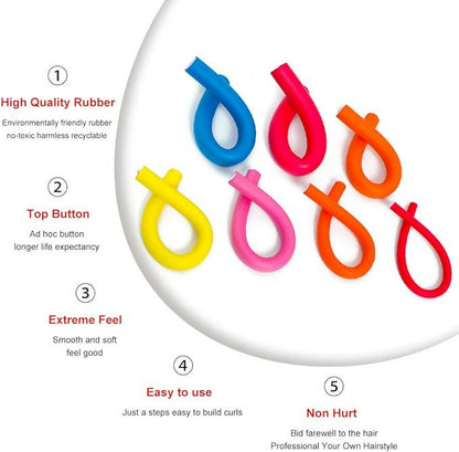 10 Pieces Flexi Rods/curling Rods/ Hair rollers