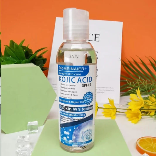 DR MEINAIER Kojic Acid Oil 5× Skin Whitening Dark Spots Anti-wrinkle Acne Moisturizing SPF 15