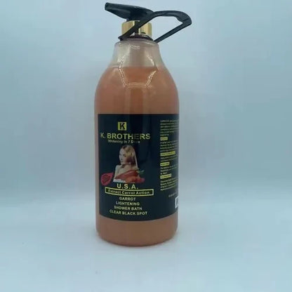 K.Brothers 7 days whitening carrot extract shower gel - 2000ml