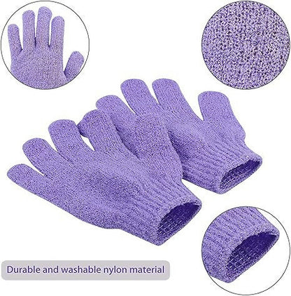 Fashion 2 Pairs Exfoliating Gloves For Scrub-ASSORTED